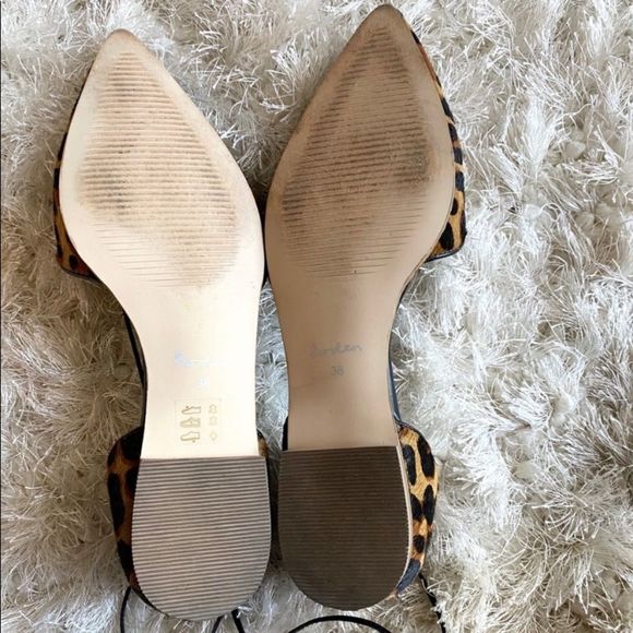 BODEN Florence calf hair tie up D’orsay flats - Picture 8 of 12